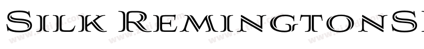 Silk RemingtonSBold字体转换